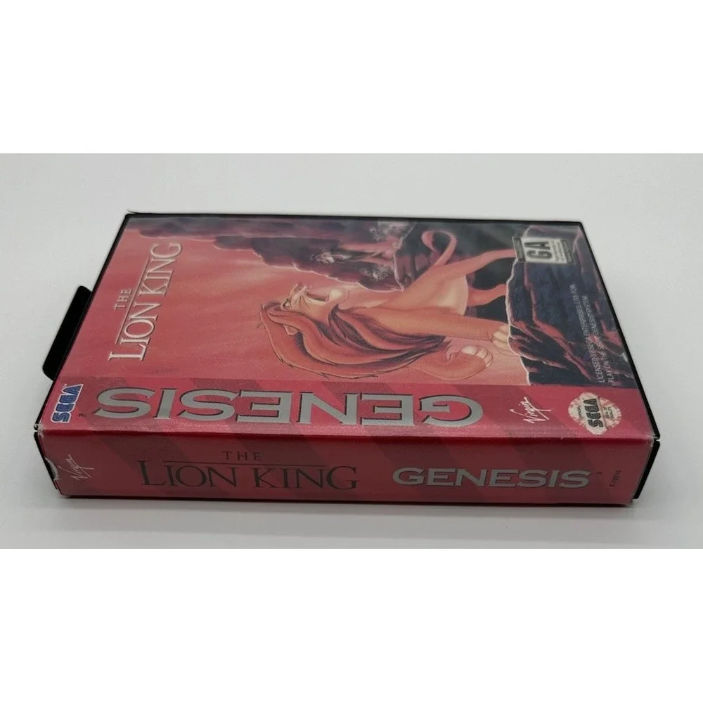 LION KING (SEGA GENESIS, 1994) COMPLETE CIB - HANG TAB GAME CASE MANUAL DISNEY